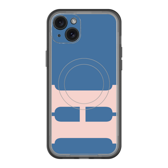 スリムプロテクションプレミアムケース with MagSafe［ オリジナル - initial color - H navy ］