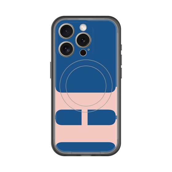 スリムプロテクションプレミアムケース with MagSafe［ オリジナル - initial color - H navy ］