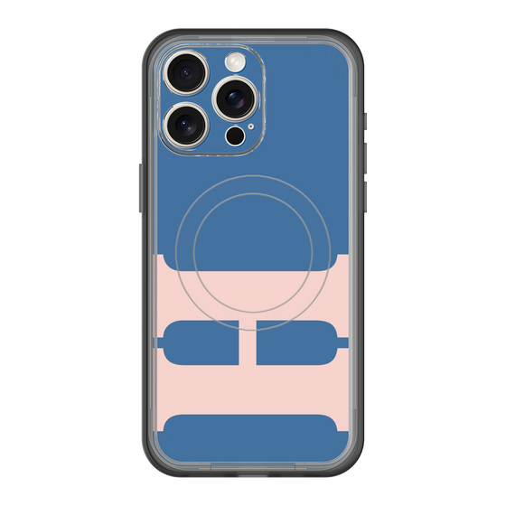スリムプロテクションプレミアムケース with MagSafe［ オリジナル - initial color - H navy ］