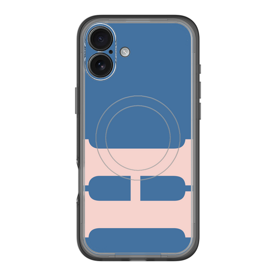 スリムプロテクションプレミアムケース with MagSafe［ オリジナル - initial color - H navy ］