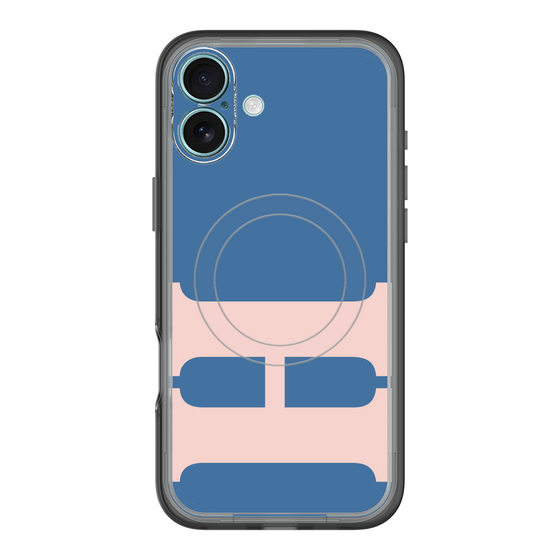 スリムプロテクションプレミアムケース with MagSafe［ オリジナル - initial color - H navy ］