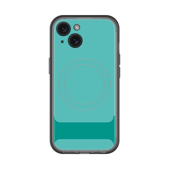 スリムプロテクションプレミアムケース with MagSafe［ オリジナル - initial color - I light green ］