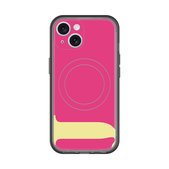 スリムプロテクションプレミアムケース with MagSafe［ オリジナル - initial color - J pink ］