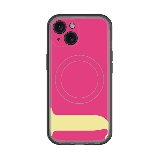 スリムプロテクションプレミアムケース with MagSafe［ オリジナル - initial color - J pink ］