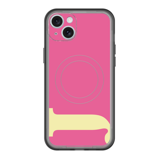 スリムプロテクションプレミアムケース with MagSafe［ オリジナル - initial color - J pink ］
