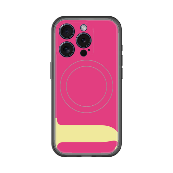 スリムプロテクションプレミアムケース with MagSafe［ オリジナル - initial color - J pink ］