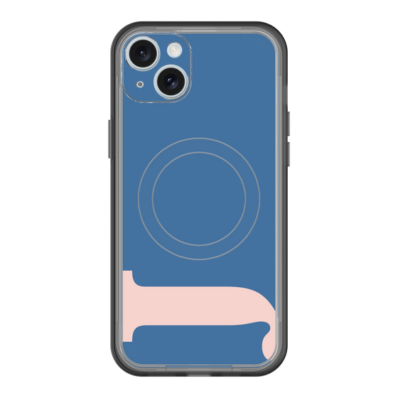 スリムプロテクションプレミアムケース with MagSafe［ オリジナル - initial color - J navy ］