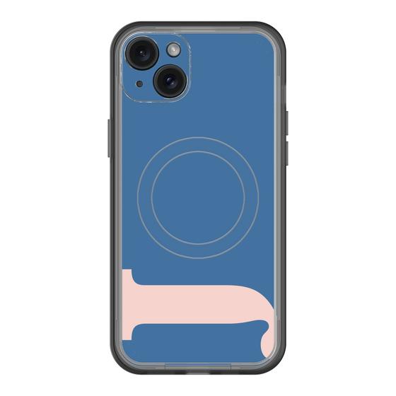 スリムプロテクションプレミアムケース with MagSafe［ オリジナル - initial color - J navy ］
