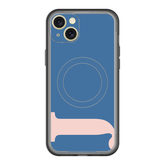 スリムプロテクションプレミアムケース with MagSafe［ オリジナル - initial color - J navy ］