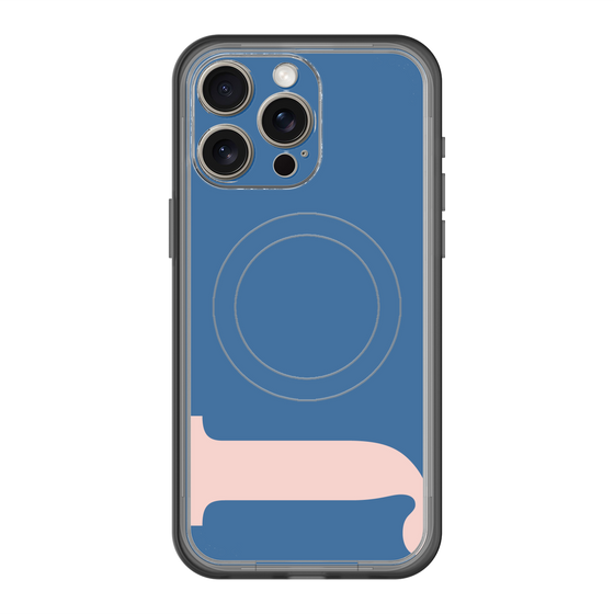 スリムプロテクションプレミアムケース with MagSafe［ オリジナル - initial color - J navy ］