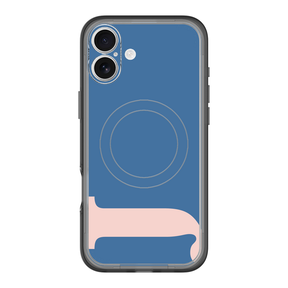 スリムプロテクションプレミアムケース with MagSafe［ オリジナル - initial color - J navy ］