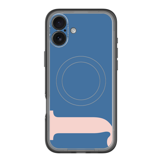 スリムプロテクションプレミアムケース with MagSafe［ オリジナル - initial color - J navy ］