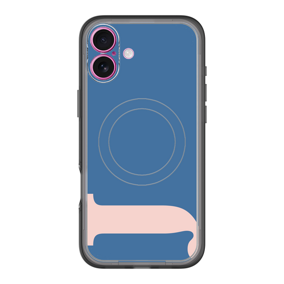スリムプロテクションプレミアムケース with MagSafe［ オリジナル - initial color - J navy ］