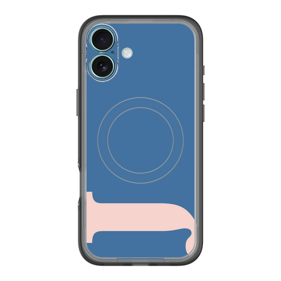 スリムプロテクションプレミアムケース with MagSafe［ オリジナル - initial color - J navy ］