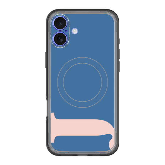 スリムプロテクションプレミアムケース with MagSafe［ オリジナル - initial color - J navy ］