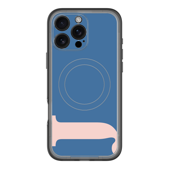 スリムプロテクションプレミアムケース with MagSafe［ オリジナル - initial color - J navy ］