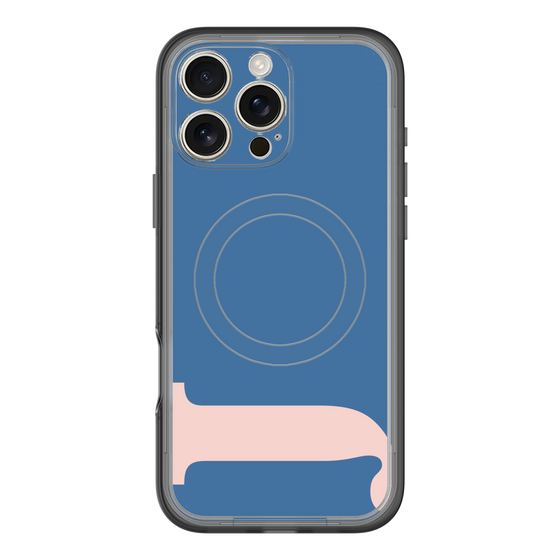 スリムプロテクションプレミアムケース with MagSafe［ オリジナル - initial color - J navy ］