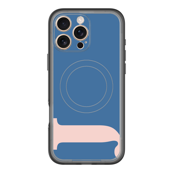スリムプロテクションプレミアムケース with MagSafe［ オリジナル - initial color - J navy ］
