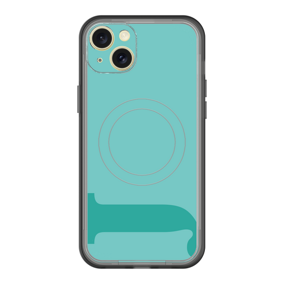 スリムプロテクションプレミアムケース with MagSafe［ オリジナル - initial color - J light green ］