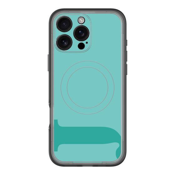 スリムプロテクションプレミアムケース with MagSafe［ オリジナル - initial color - J light green ］