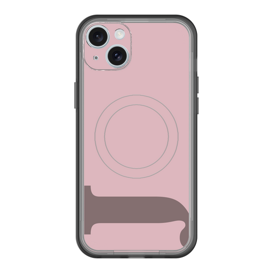 スリムプロテクションプレミアムケース with MagSafe［ オリジナル - initial color - J dusty pink ］