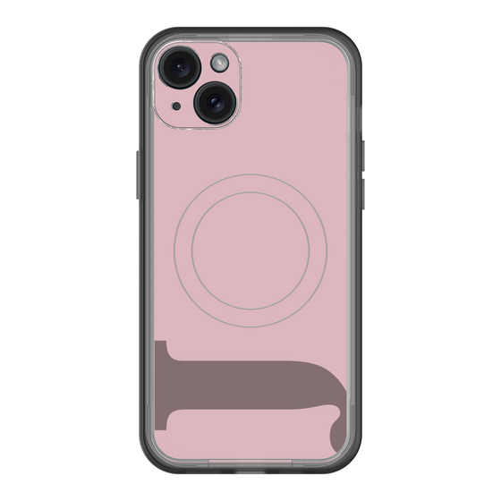 スリムプロテクションプレミアムケース with MagSafe［ オリジナル - initial color - J dusty pink ］