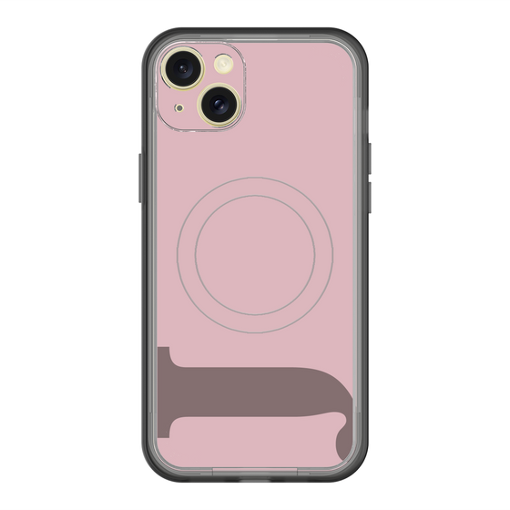 スリムプロテクションプレミアムケース with MagSafe［ オリジナル - initial color - J dusty pink ］