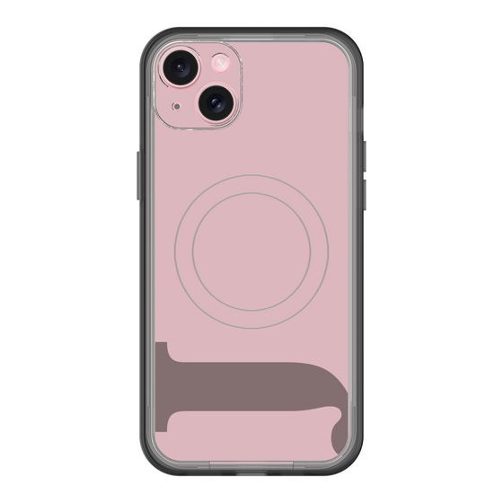 スリムプロテクションプレミアムケース with MagSafe［ オリジナル - initial color - J dusty pink ］