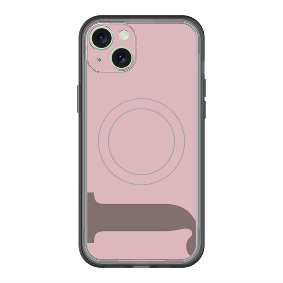 スリムプロテクションプレミアムケース with MagSafe［ オリジナル - initial color - J dusty pink ］