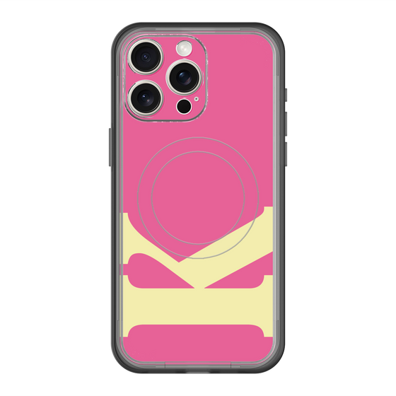 スリムプロテクションプレミアムケース with MagSafe［ オリジナル - initial color - K pink ］