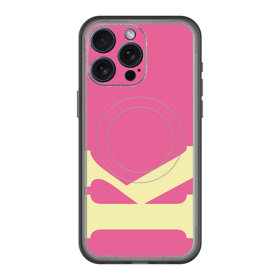 スリムプロテクションプレミアムケース with MagSafe［ オリジナル - initial color - K pink ］