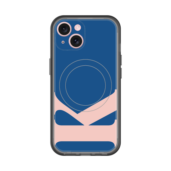 スリムプロテクションプレミアムケース with MagSafe［ オリジナル - initial color - K navy ］