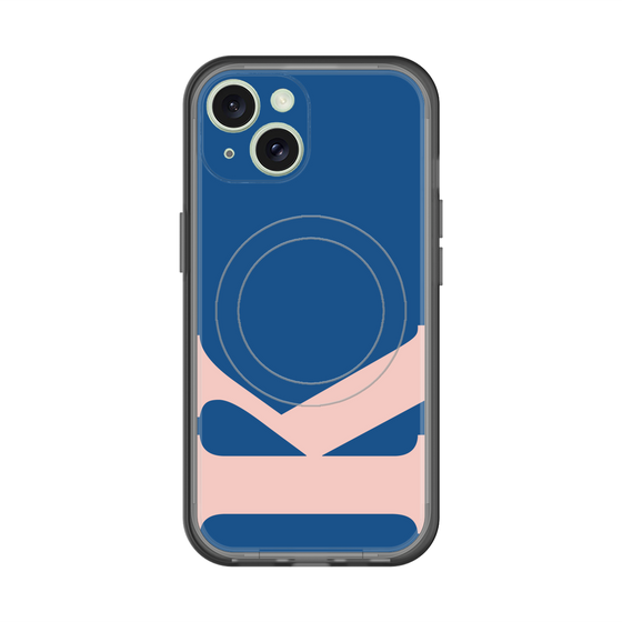スリムプロテクションプレミアムケース with MagSafe［ オリジナル - initial color - K navy ］