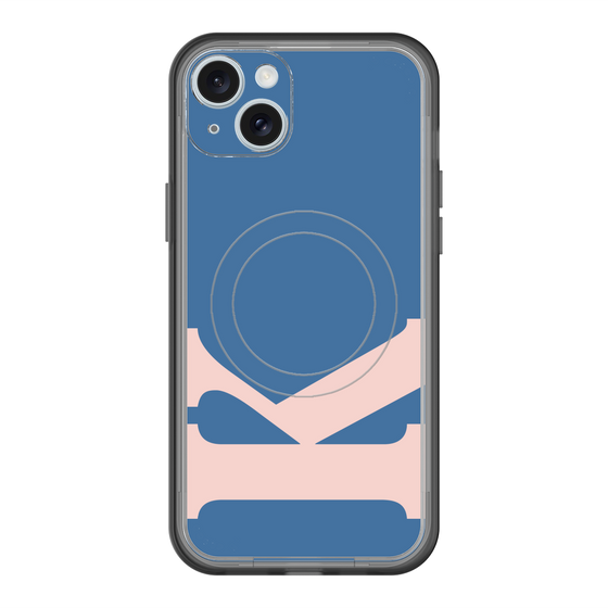 スリムプロテクションプレミアムケース with MagSafe［ オリジナル - initial color - K navy ］