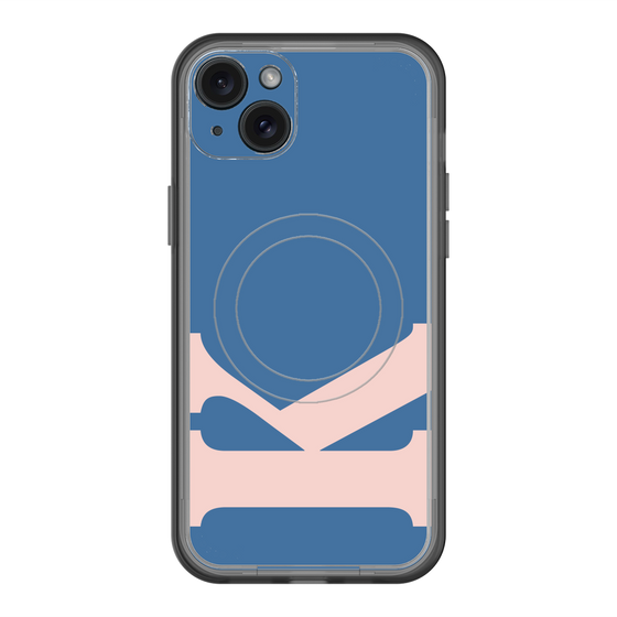 スリムプロテクションプレミアムケース with MagSafe［ オリジナル - initial color - K navy ］