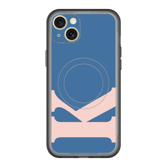 スリムプロテクションプレミアムケース with MagSafe［ オリジナル - initial color - K navy ］