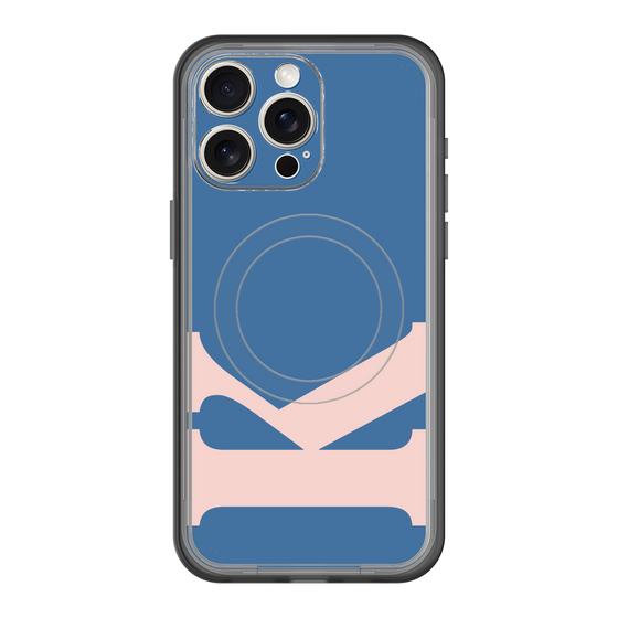 スリムプロテクションプレミアムケース with MagSafe［ オリジナル - initial color - K navy ］