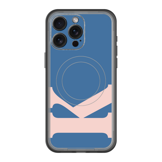 スリムプロテクションプレミアムケース with MagSafe［ オリジナル - initial color - K navy ］