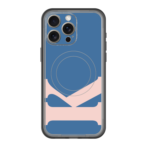 スリムプロテクションプレミアムケース with MagSafe［ オリジナル - initial color - K navy ］