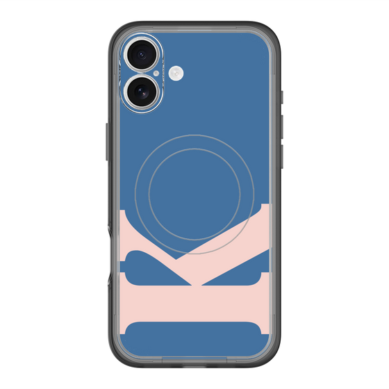 スリムプロテクションプレミアムケース with MagSafe［ オリジナル - initial color - K navy ］