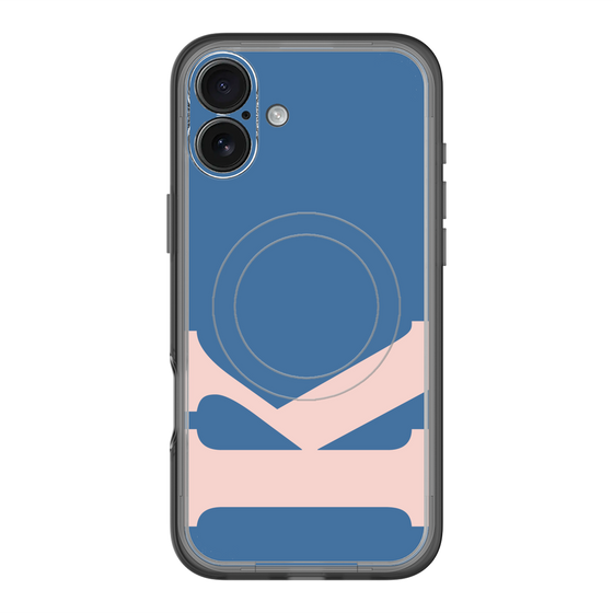 スリムプロテクションプレミアムケース with MagSafe［ オリジナル - initial color - K navy ］