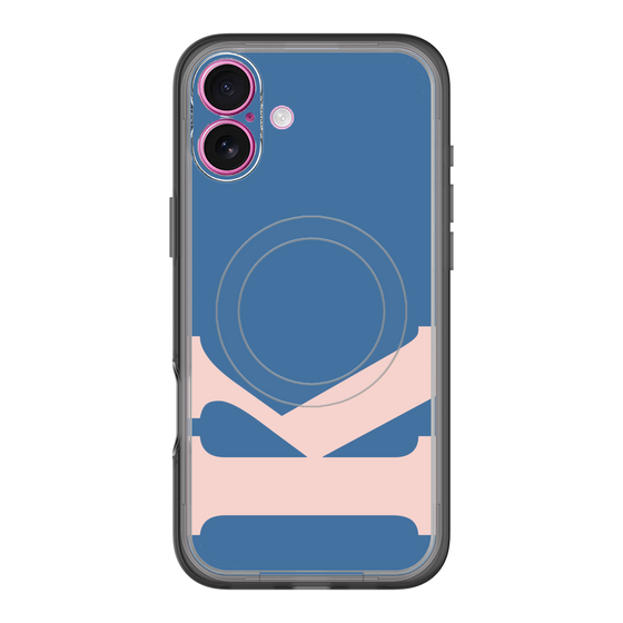 スリムプロテクションプレミアムケース with MagSafe［ オリジナル - initial color - K navy ］