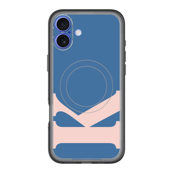 スリムプロテクションプレミアムケース with MagSafe［ オリジナル - initial color - K navy ］