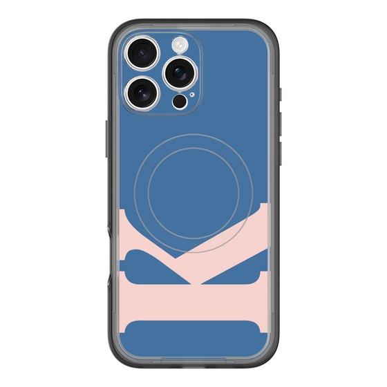 スリムプロテクションプレミアムケース with MagSafe［ オリジナル - initial color - K navy ］