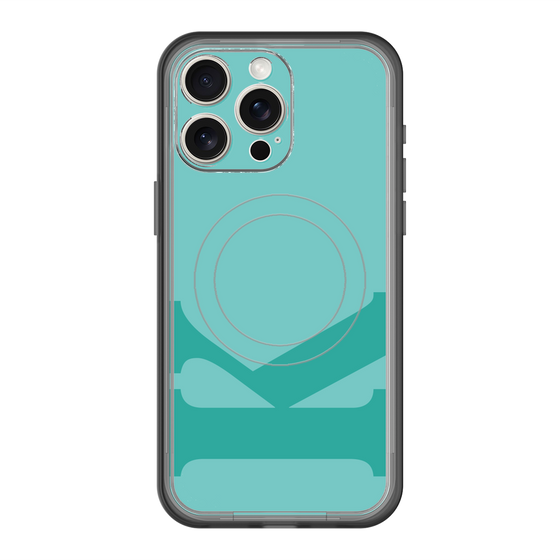 スリムプロテクションプレミアムケース with MagSafe［ オリジナル - initial color - K light green ］