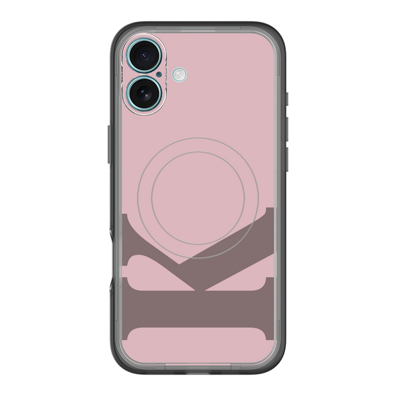 スリムプロテクションプレミアムケース with MagSafe［ オリジナル - initial color - K dusty pink ］