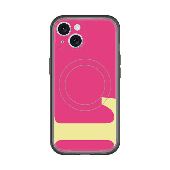 スリムプロテクションプレミアムケース with MagSafe［ オリジナル - initial color - L pink ］