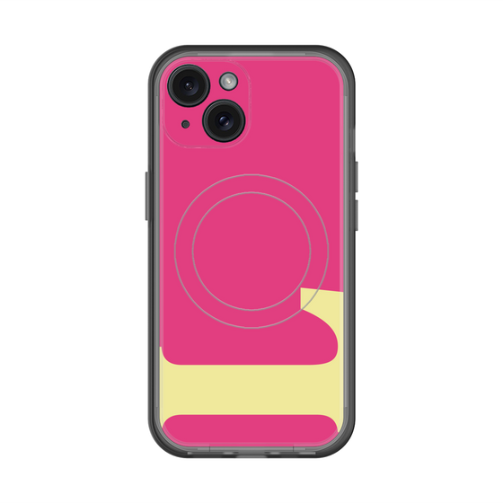 スリムプロテクションプレミアムケース with MagSafe［ オリジナル - initial color - L pink ］