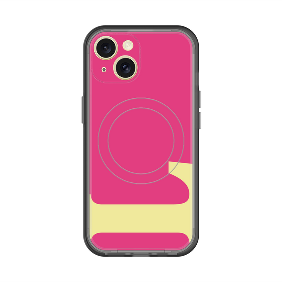 スリムプロテクションプレミアムケース with MagSafe［ オリジナル - initial color - L pink ］