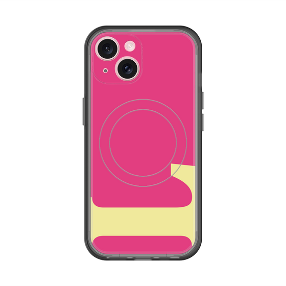 スリムプロテクションプレミアムケース with MagSafe［ オリジナル - initial color - L pink ］